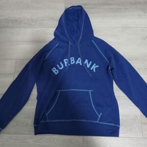Urban Outfitters Navy Hoodie with Burbank Print